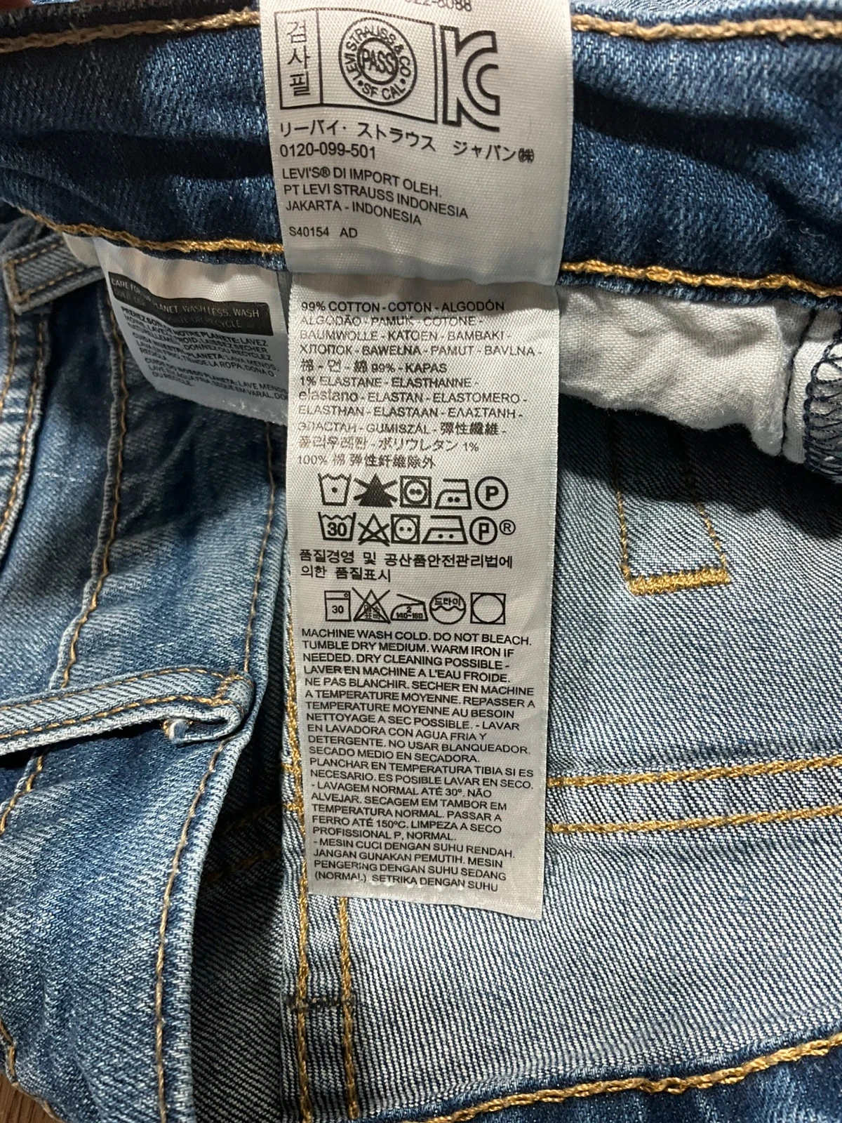 Jean Levi’s Straight W38 L32 Vintage Bleu Lvh 256 – photo 12